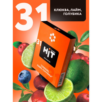 Заказать кальянный табак BlackBurn HIT (БлэкБерн Хит) Клюква Лайм Голубика 30г онлайн с доставкой всей России